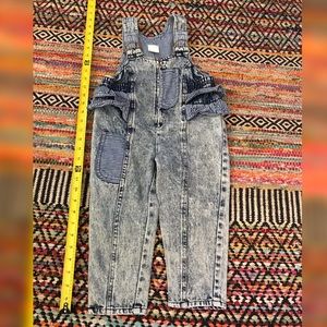 Vintage Ruffled Jean Overalls
